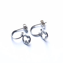 Load image into Gallery viewer, Embrace huggie drop hoops