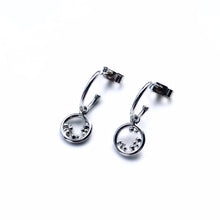 Load image into Gallery viewer, Embrace huggie drop hoops